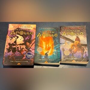 Signed Copy The Trials of Apollo ,The Tyrants Tomb by Rick Riordan